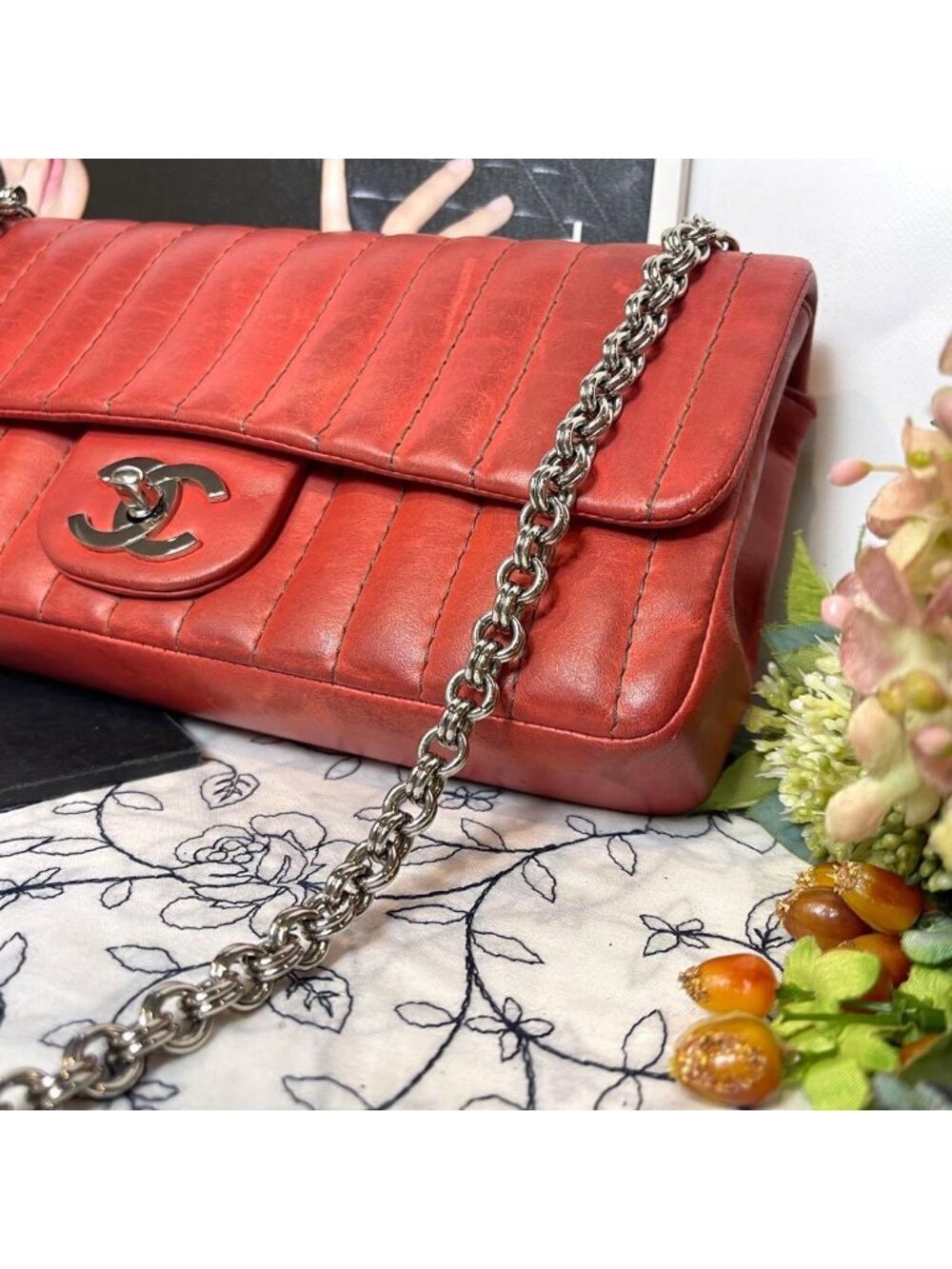 ★SOLD★ Chanel Mademoiselle Double Flap Chain - Picture 5 of 15